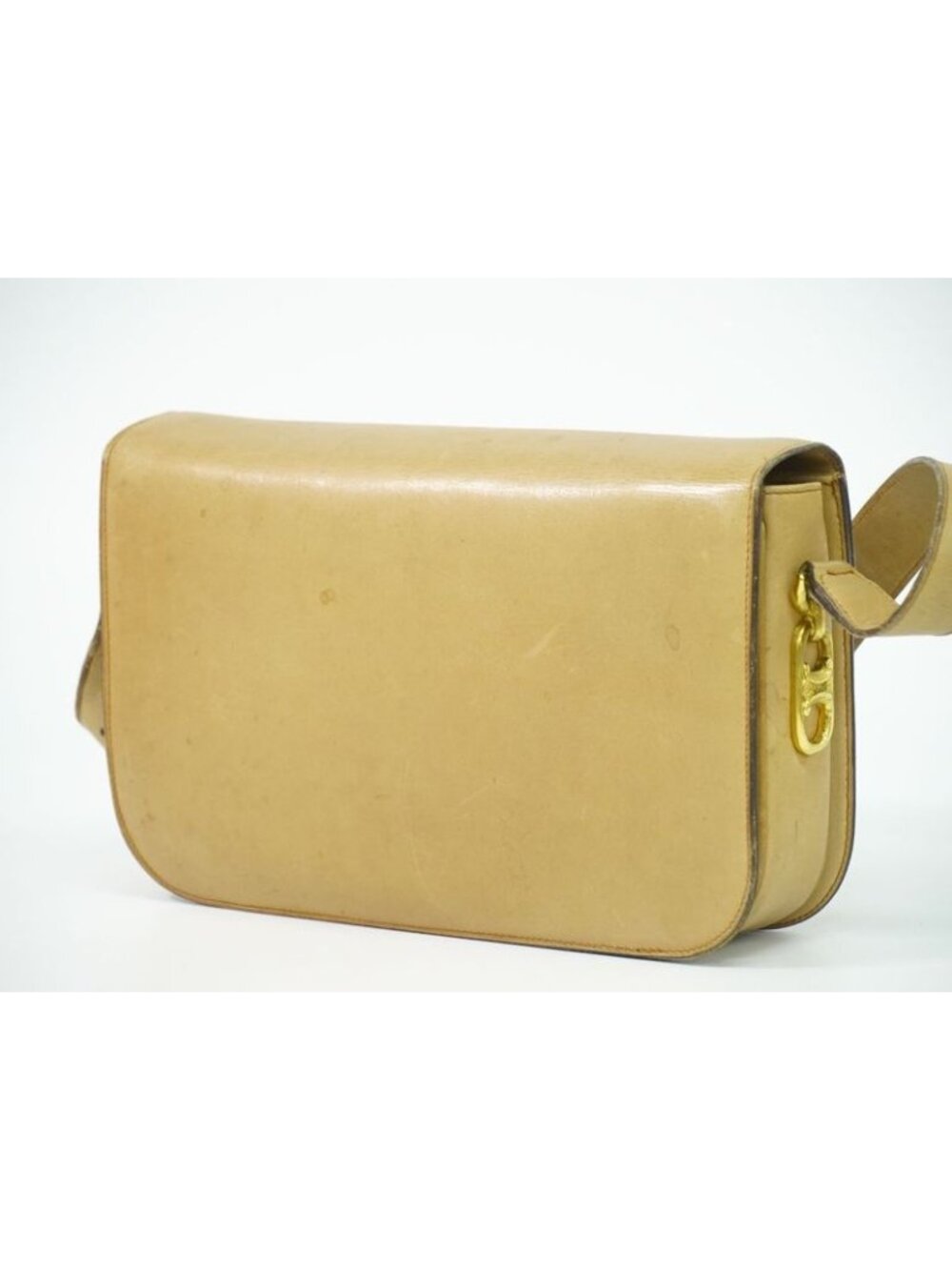 Celine Leather Shoulder Bag Beige - Picture 2 of 9